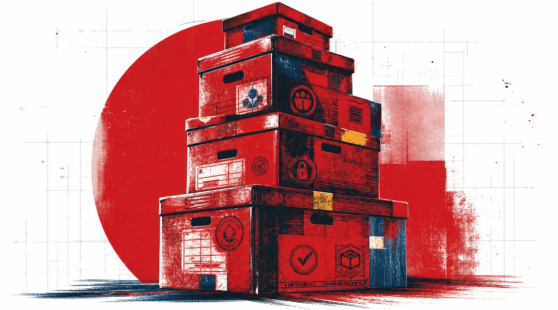 Abstract editorial hero image for Docker Images: What They Are and How Teams Use Them